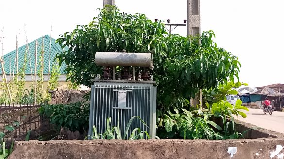 The unconnected transformer in Oyenusi street in Irele Local Government, besides the Methodist Church (1)